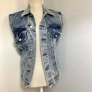 Brandy Melville Blue Denim Vest